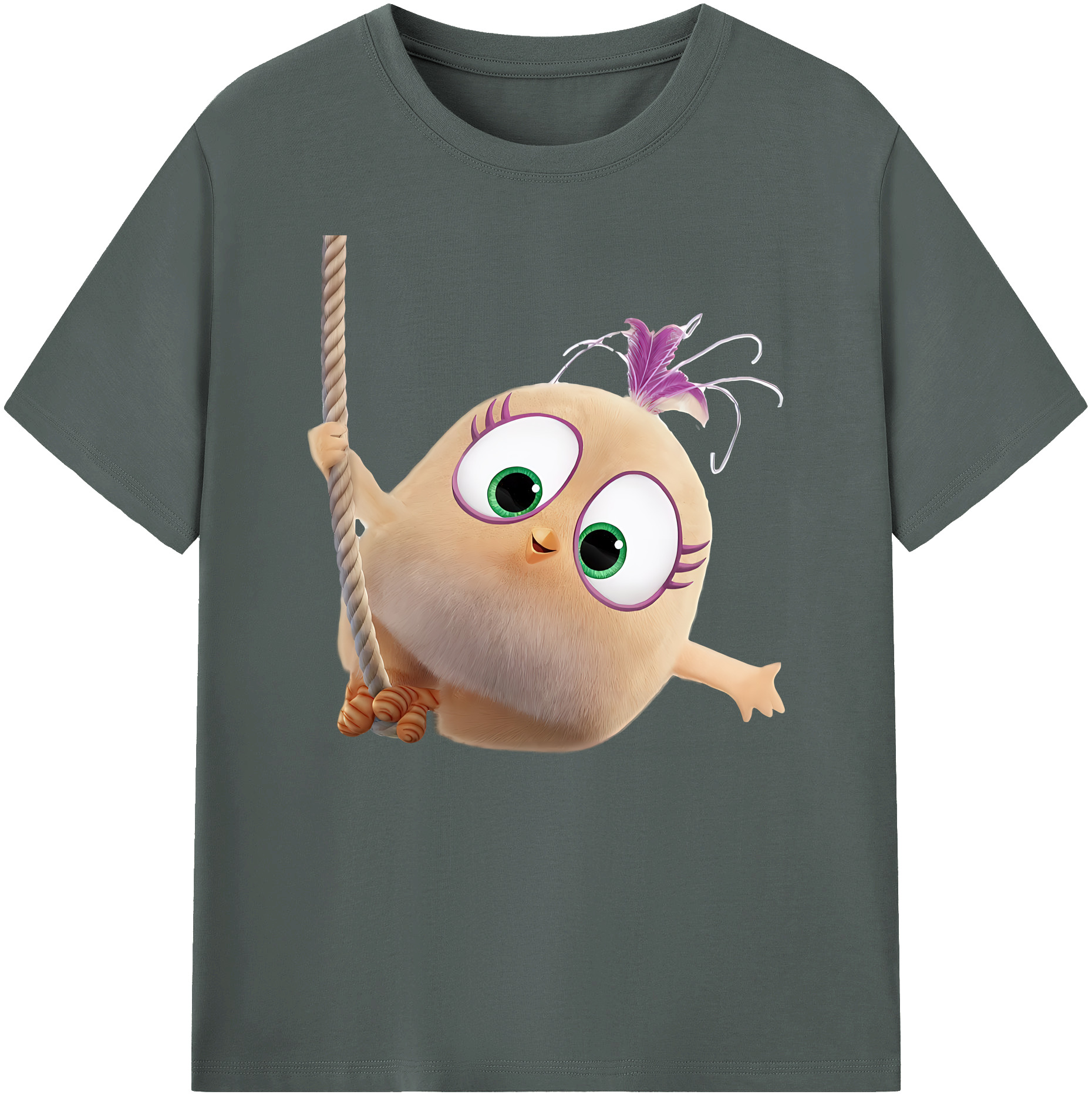 （画像用） Angry Birds アングリーバード 綿100％ メンズ半袖Tシャツ｜肌触りやわらか＆通気性